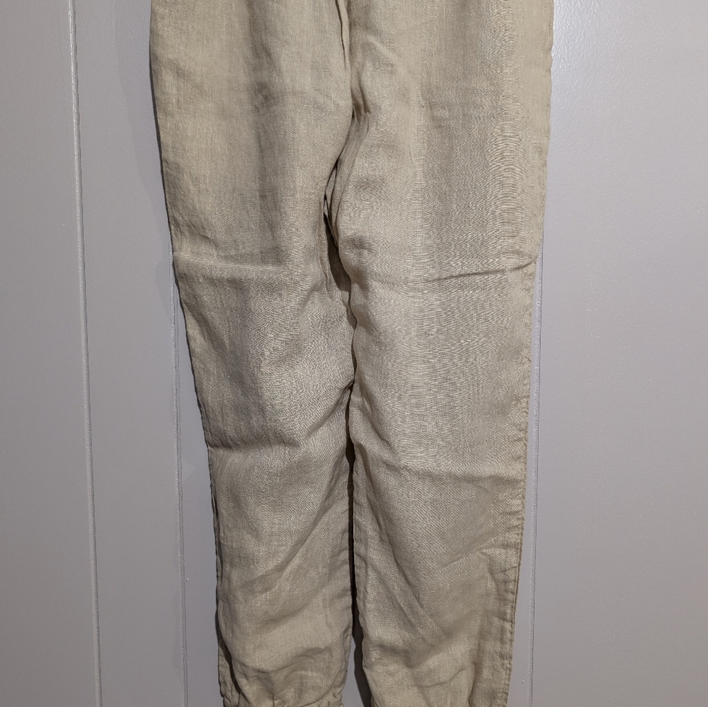 Johnny Was JW LA Linen Embroidered Joggers Size Medium - Picture 7 of 9